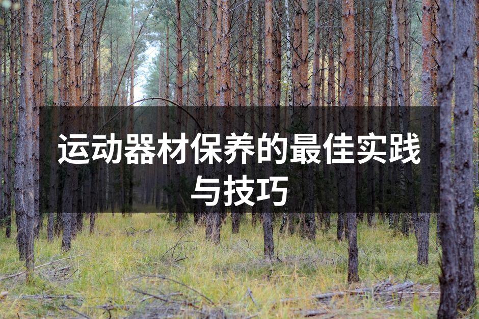 保持器材清洁，确保运动安全